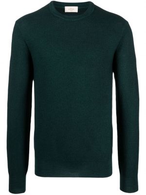 Slim fit vlněný svetr Altea zelený