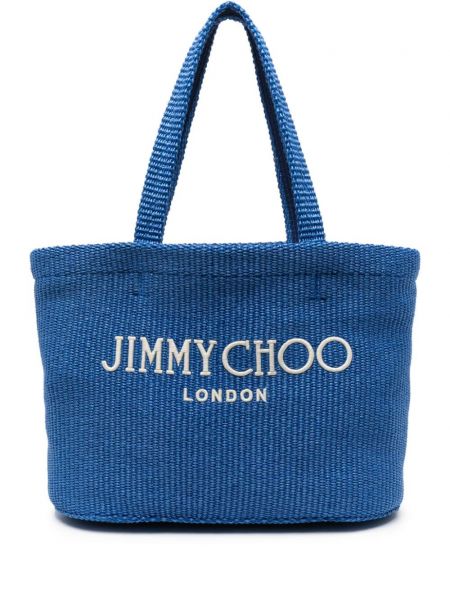 Nákupná taška Jimmy Choo modrá