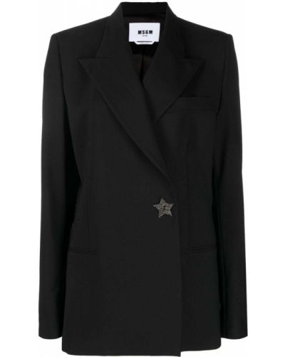 Blazer z zvezdico Msgm črna