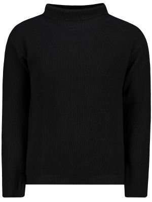 Oversize džemperis ar augstu apkakli Trendyol melns