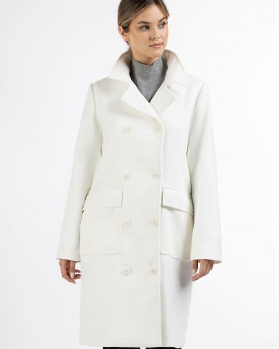 Vlnený kabát Dreimaster Klassik biela