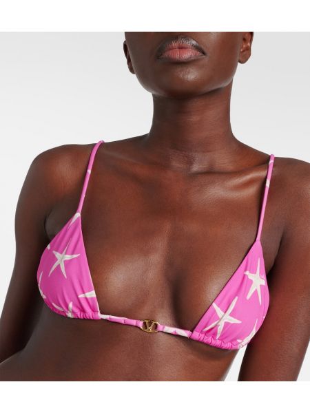 Bikini s printom Valentino ružičasta