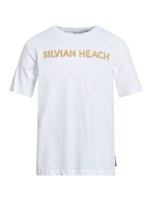 T-shirt di cotone Silvian Heach bianco
