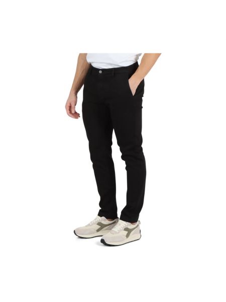 Pantalones chinos slim fit Replay negro