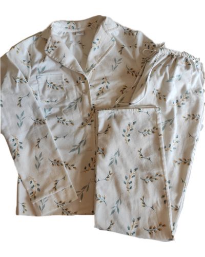 Фланелевая пижама на пуговицах со штанами Boku