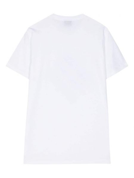 Kokvilnas t-krekls ar apdruku Ps Paul Smith balts