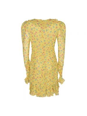 Sukienka mini Alessandra Rich żółta