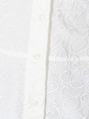 Camisa de lana de muselina Alaïa blanco