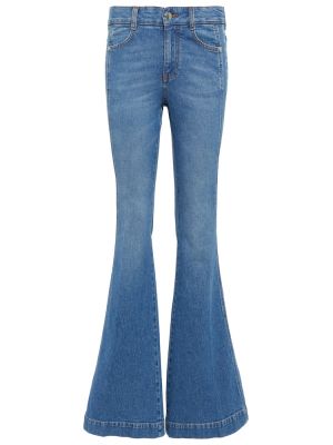 Jeans a vita alta con motivo a stelle Stella Mccartney
