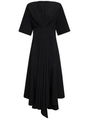 Sukienka midi z dżerseju Alexandre Vauthier czarna
