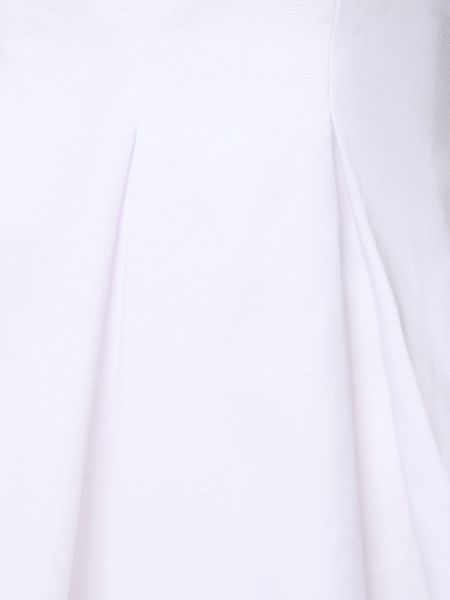 Памучна мини рокля Staud бяло