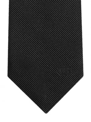 Seiden krawatte Gucci schwarz