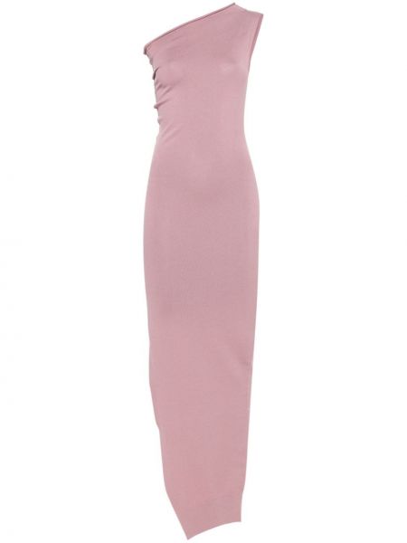 Rochie lunga asimetrică Rick Owens roz