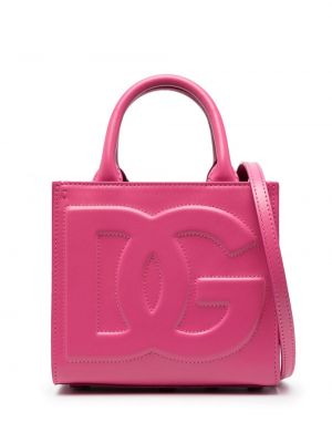 Shopper kabelka Dolce & Gabbana růžová