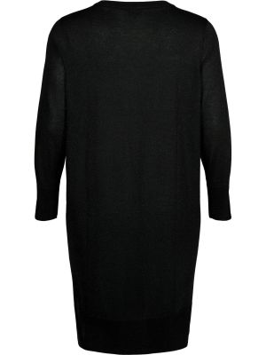 Pletena obleka Zizzi črna