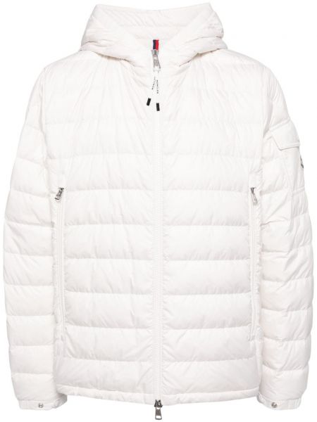 Quiltet jakke Moncler hvid