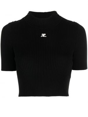 Пуловер Courreges черно