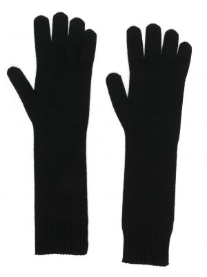 Vlněné rukavice Moncler černé
