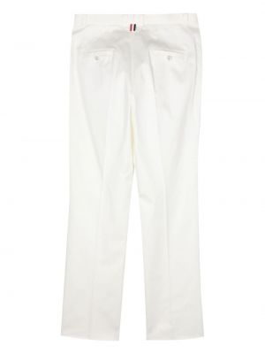 Rovné kalhoty Thom Browne bílé