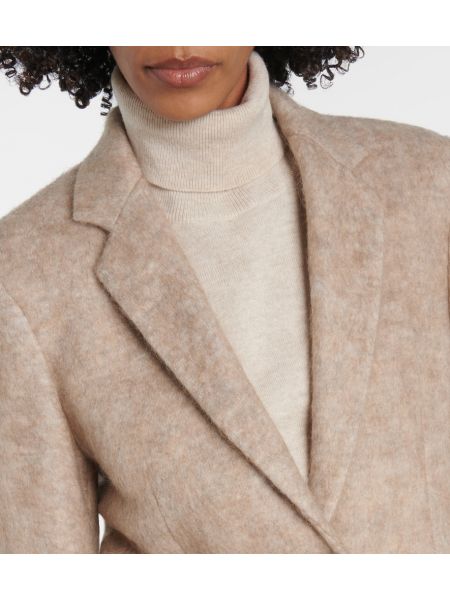 Yün blazer Brunello Cucinelli bej