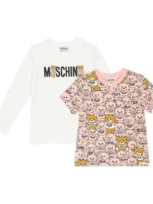 Trøje trykt bomuld skjorte for piger Moschino Kids