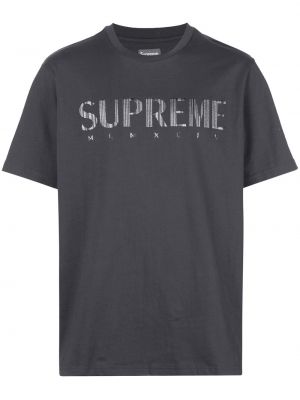 Gradienta krāsas t-krekls Supreme pelēks