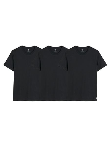 Camiseta de cuello redondo Adidas Performance negro