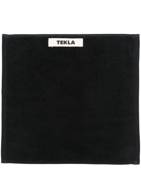 Памучен халат Tekla черно