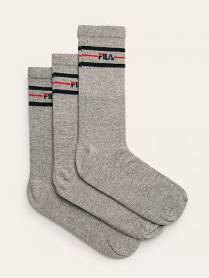 Чорапи за жартиери Fila сиво