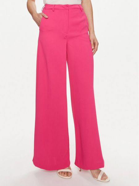 Широкие брюки из ткани Silvian Heach розовый