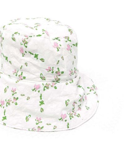 Květinový klobouk s potiskem Philosophy Di Lorenzo Serafini bílý