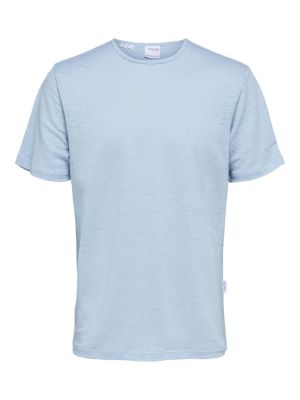 T-shirt Selected Homme bleu