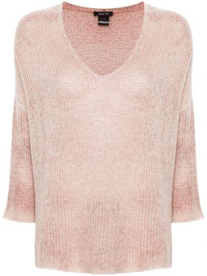 Pullover mit v-ausschnitt Avant Toi pink