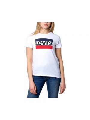 Koszulka z krótkim rękawem z nadrukiem Levi's biała