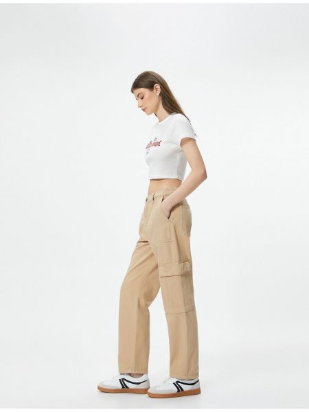 Bavlnené džínsy s rovným strihom Koton