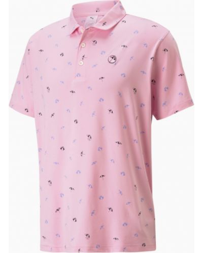 PUMA X Arnold Palmer CLOUDSPUN Umbrellas Męska Koszulka Polo, Różowy