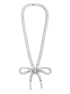 Křišťálový náhrdelník Balenciaga stříbrný