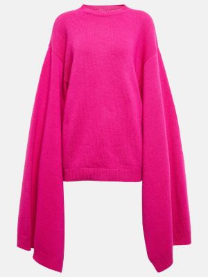 Poncho di lana Valentino rosa