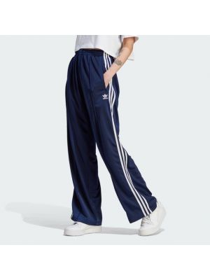 Pantalon en coton large Adidas bleu