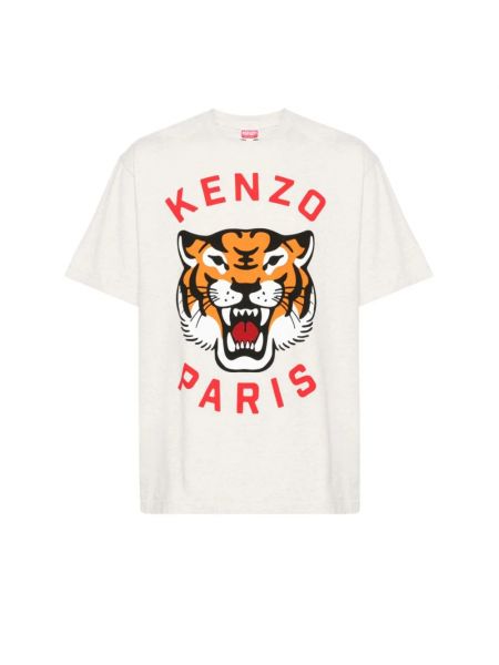 Koszulka w tygrysie prążki Kenzo szara