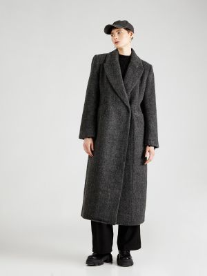 Manteau en tricot Gina Tricot gris