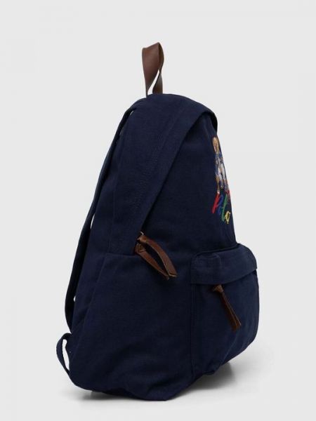 Хлопковый рюкзак Polo Ralph Lauren синий