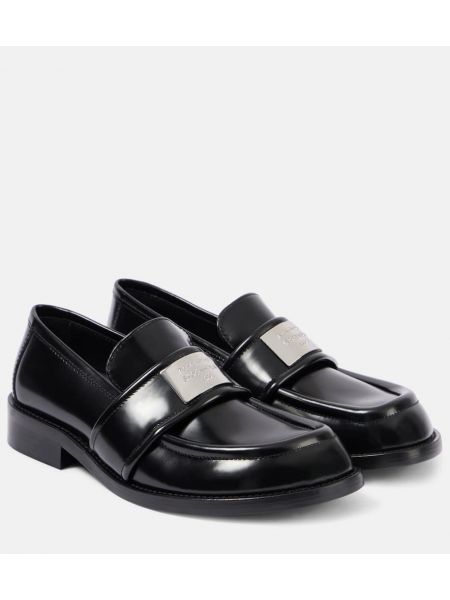 Læder loafers Acne Studios sort