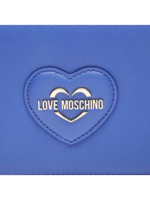 Listová kabelka Love Moschino modrá