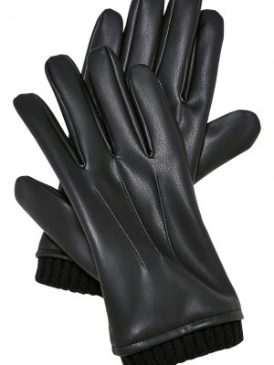 Kožené rukavice Urban Classics Accessoires čierna
