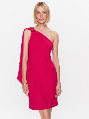 Skinny koktélruha Lauren Ralph Lauren rózsaszín