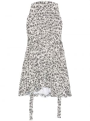 Midi haljina s printom Balenciaga