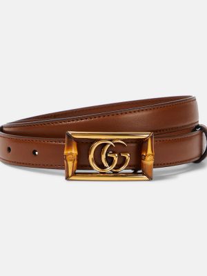 Cinturón de cuero Gucci marrón
