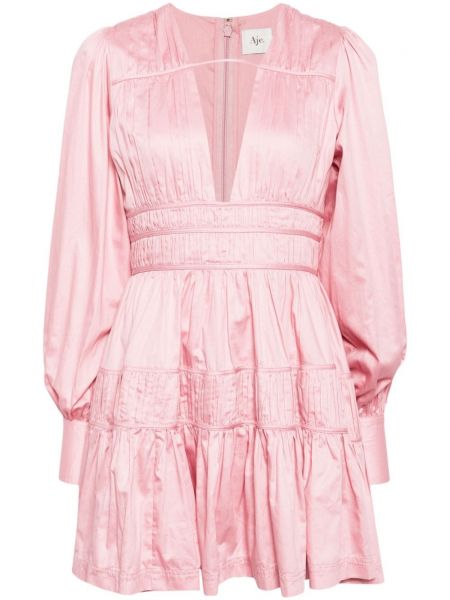 Kleid mit plisseefalten Aje pink