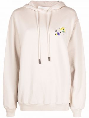 Sudadera con capucha de flores Off-white